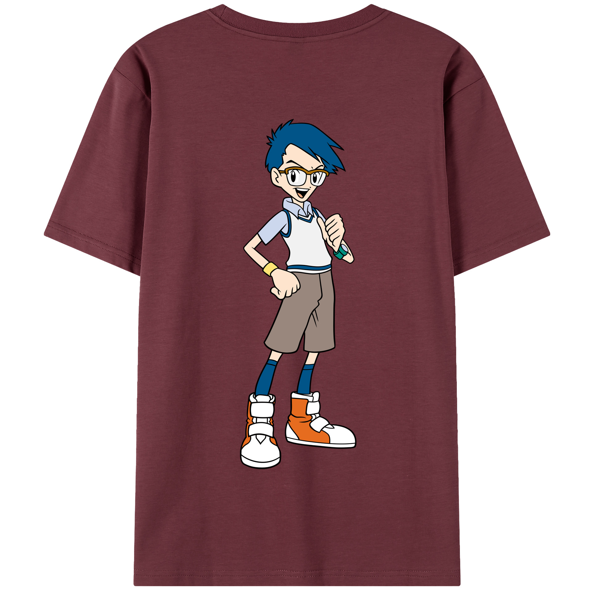 （画像用） Digimon デジタルモンスター/デジモン 綿100％半袖Tシャツ（背面プリント）